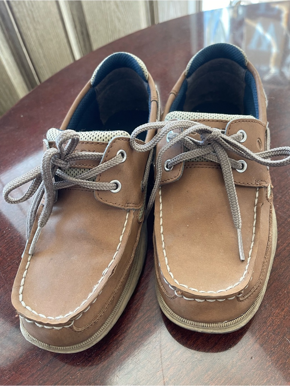 Boys Brown Casual Boat Shoes - Lace-Up